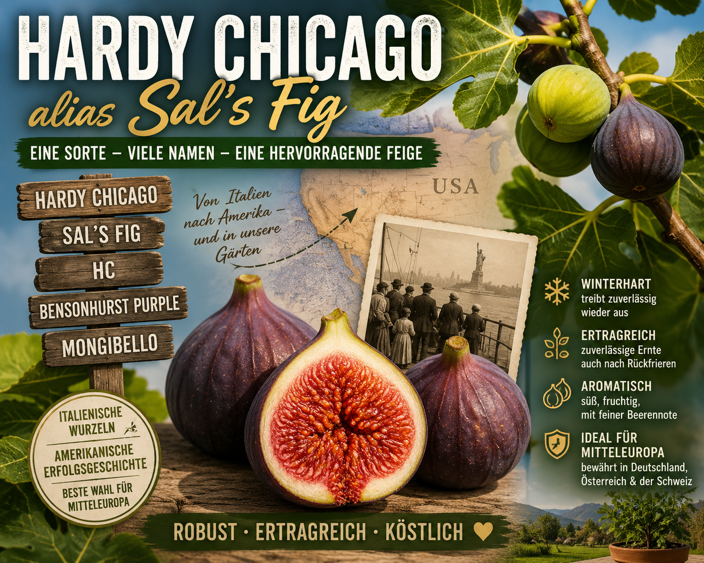 Aus zwei mache eine Sorte: Hardy Chicago entspricht Sal’s Fig 1 hardy chicago sals fig